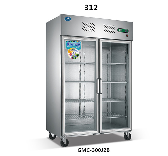 312两门玻璃门厨房冷柜（经济款）