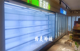 【格美冷链】广州市越秀区锦麟优选超市-冷柜工程案例